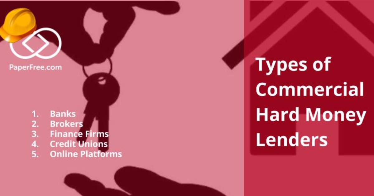 6 Types of commercial hard money lenders