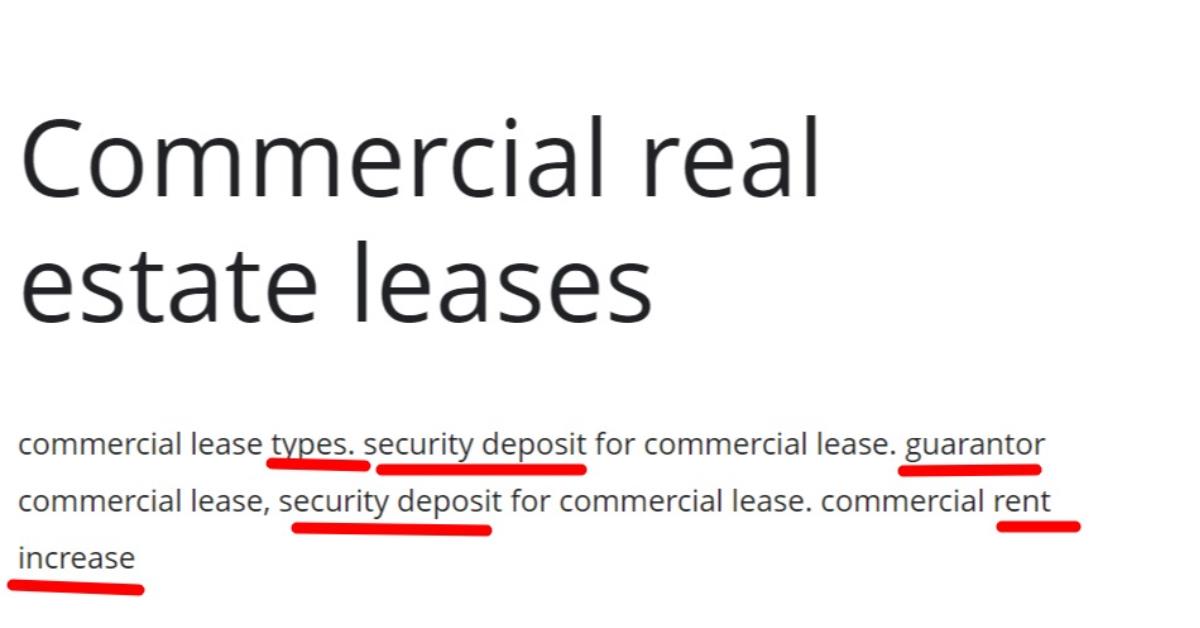 commercial leases