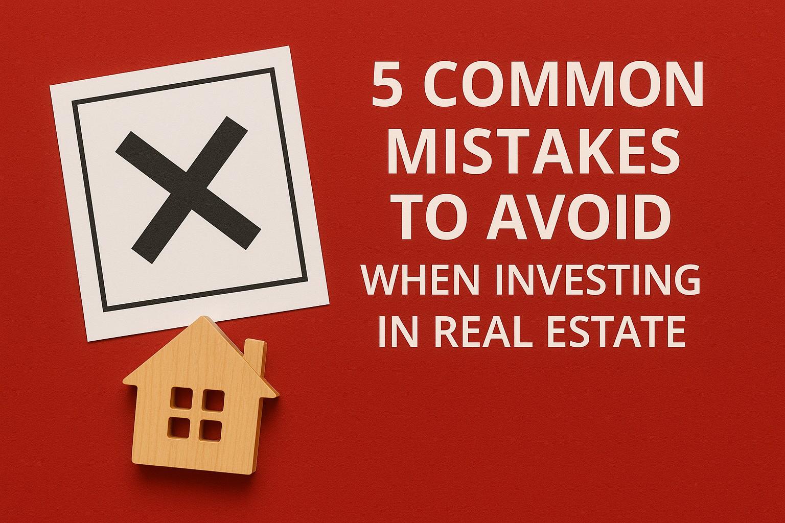 5 Common Mistakes to Avoid When Investing in Real Estate