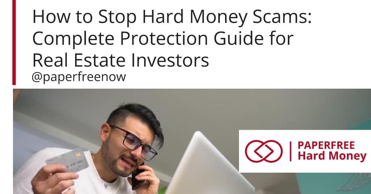 How to Spot and Avoid Hard Money Scams?