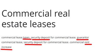 Commercial real estate leases for beginners 