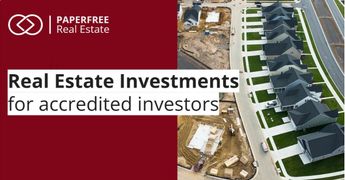 Invest in real estate. Real estate investment opportunities to build smart investment portfolio by Paperfree.com